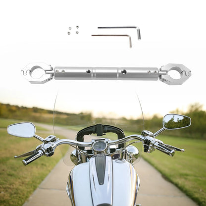 1 Set Universal Balance Bar - Handlebar - Aluminum Silver Tone for Motorcycle