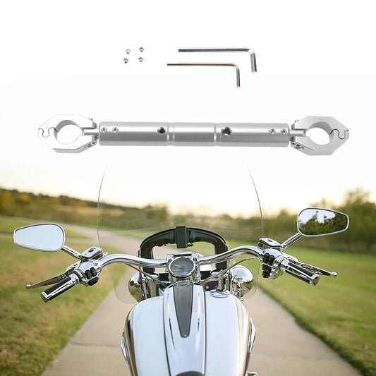 1 Set Universal Balance Bar - Handlebar - Aluminum Silver Tone for Motorcycle