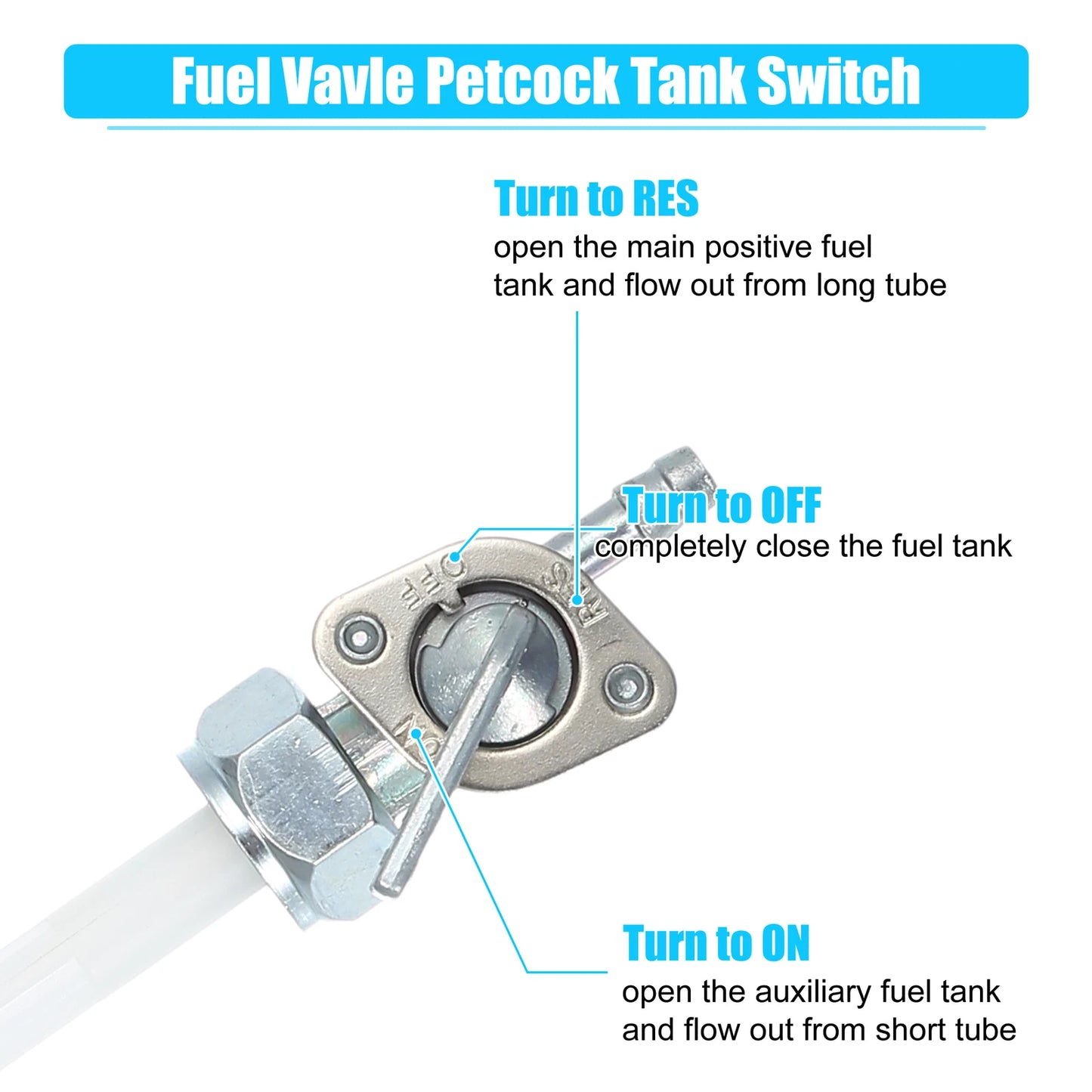 Fuel Valve Petcock Gas Tank Switch for Honda Z50R (1979-1989)