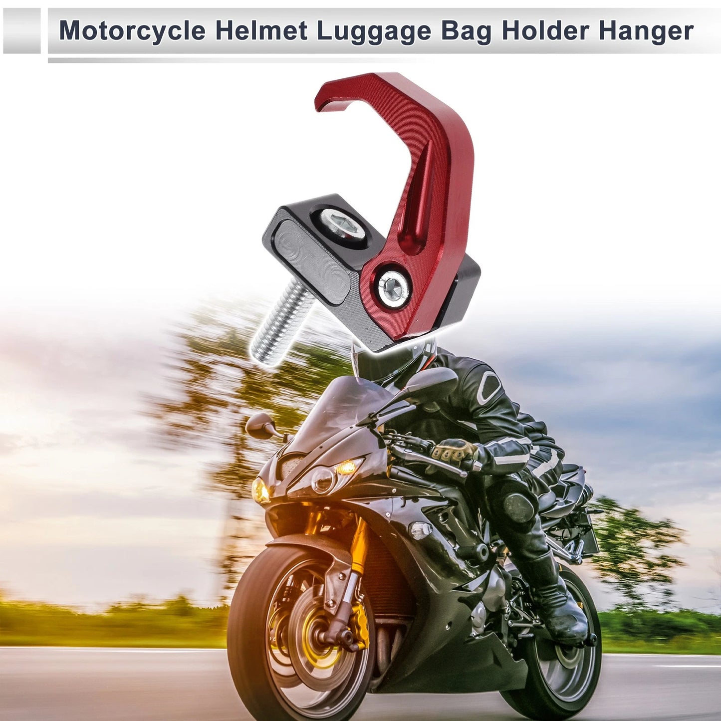 Square W/ Slot Motorcycle Hanging Hook 1 Set for Motorcycle