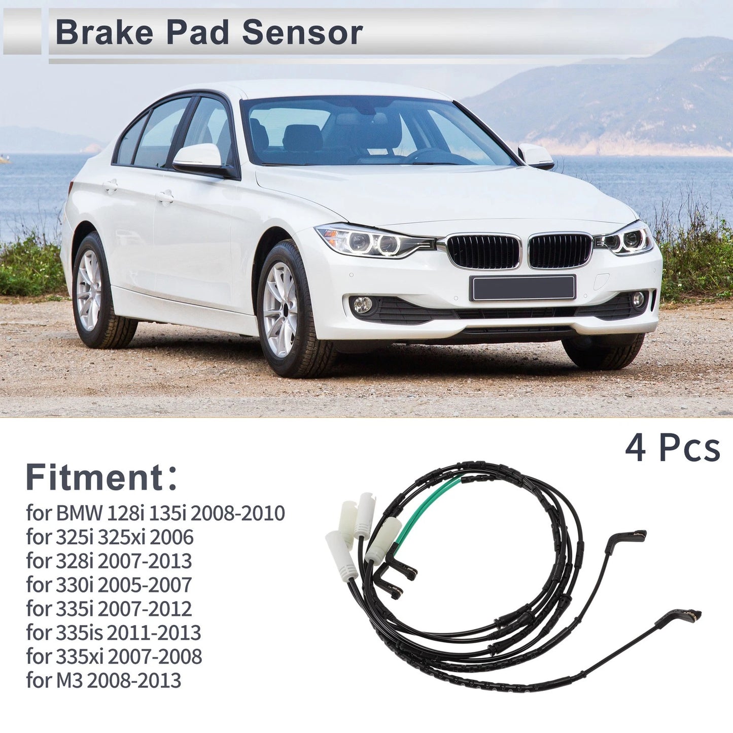 Brake Pad Wear Sensor for BMW 128i 135i (2008-2010)