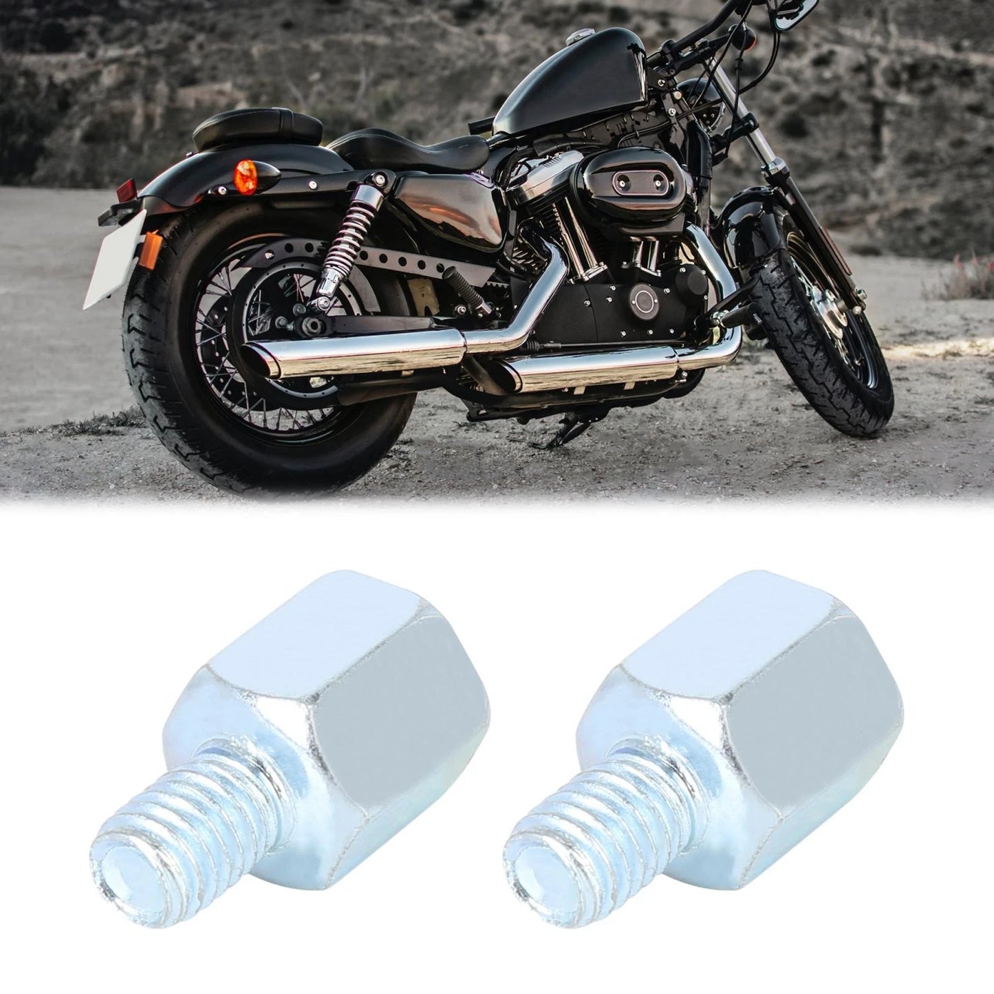 2pcs 8mm LH to 8mm RH Rearview Mirrors Adapter for Motorcycle Bike
