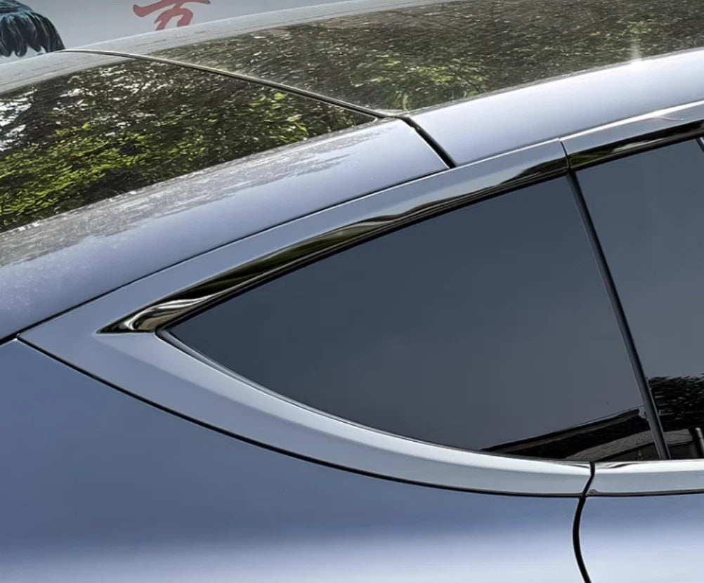 Black Titanium Window Frame Molding Cover Trim for Tesla Model 3 (2017-2023) 10 x