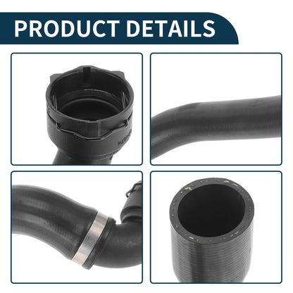 Upper Radiator Hose for Volvo S60 (2014) - Rubber Black 1 x Pipe