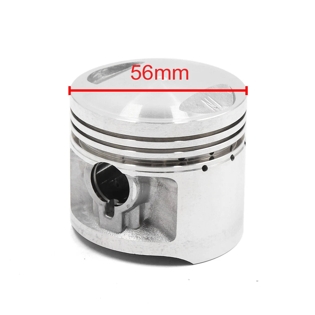 Piston Ring Set 56mm Dia Silver Tone Metal for Honda CG125