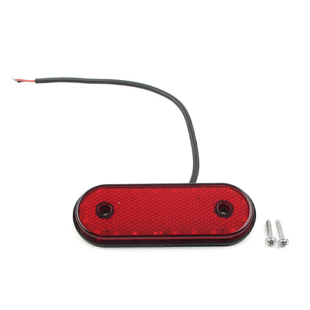 LED Oval Side Marker Indicator Light for Trailer Truck Lorry Van (No Year)