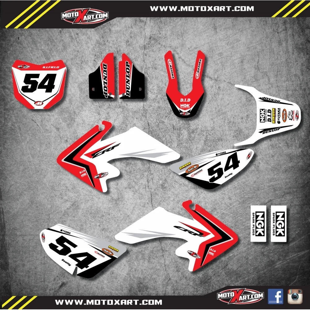 Custom Graphic Kit - REBOUND Style for Honda CRF 50 (2013-2016) Stickers