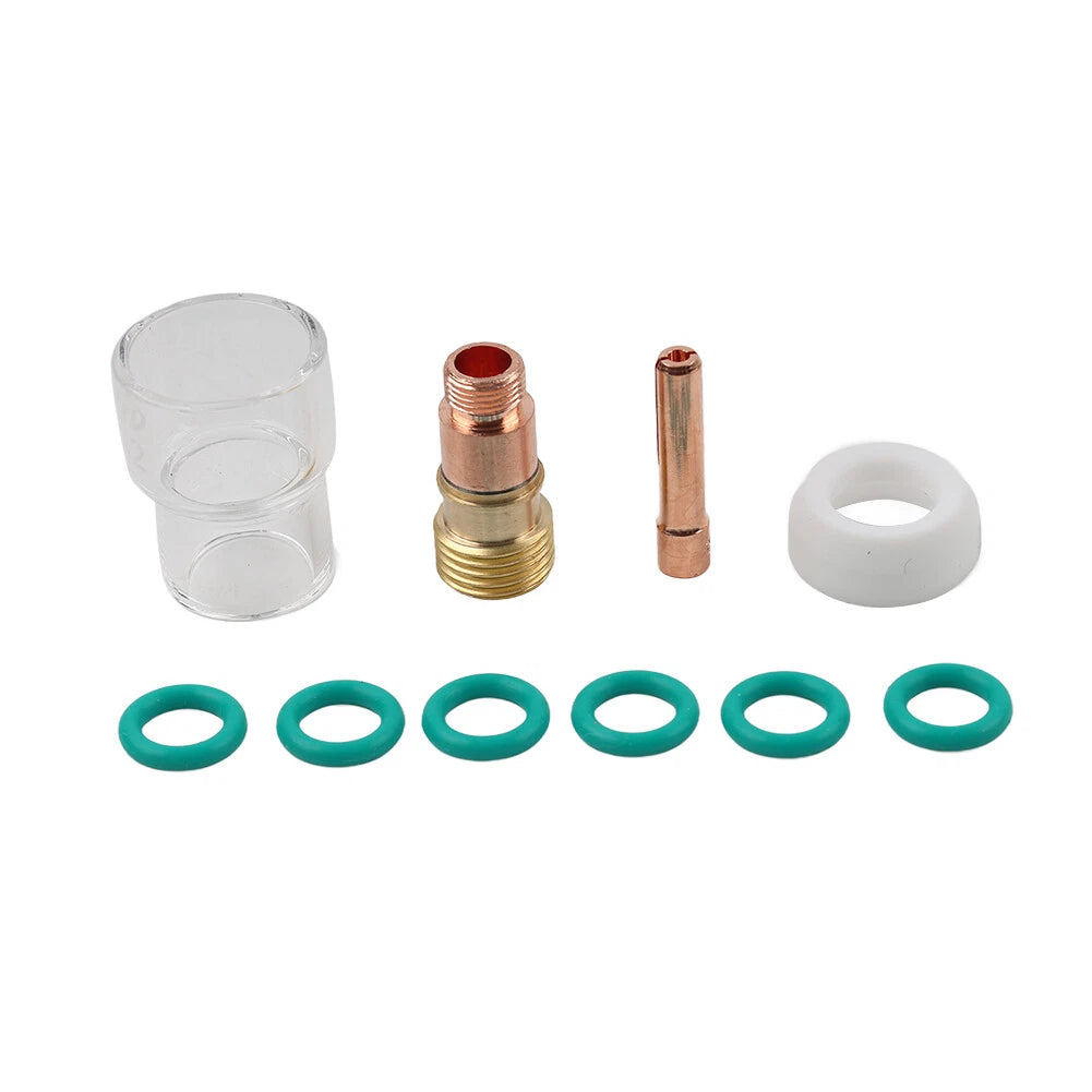 10 x TIG Welding Torch Stubby Gas Lens & Pyrex Cups for WP-17/18/26