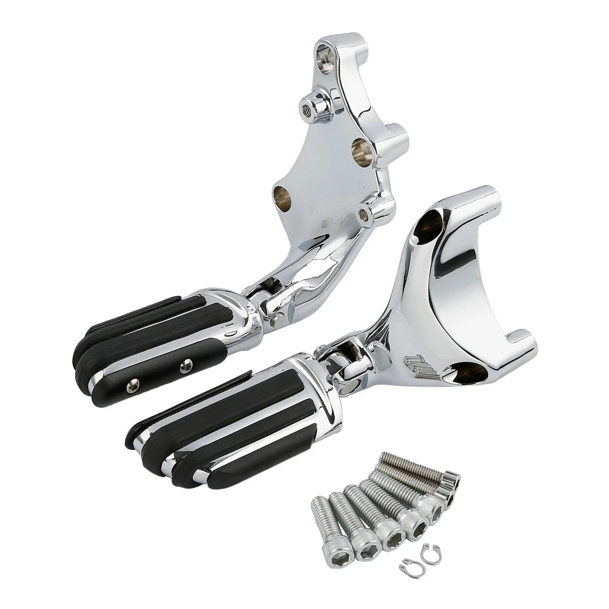 Chrome Passenger Footpeg Mount Bracket for Harley Sportster 883 1200 (14-22)