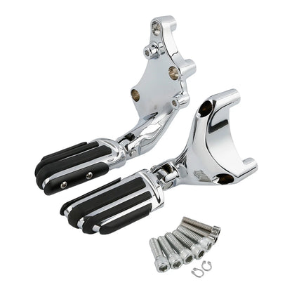 Chrome Passenger Footpeg Mount Bracket for Harley Sportster 883 1200 (14-22)