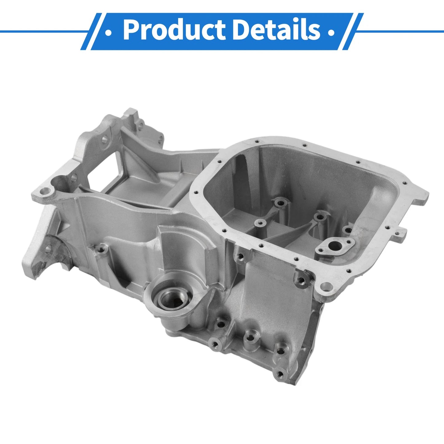 Engine Oil Pan for Toyota Yaris 2006-2019 Aluminum Silver Tone 1 x Piece