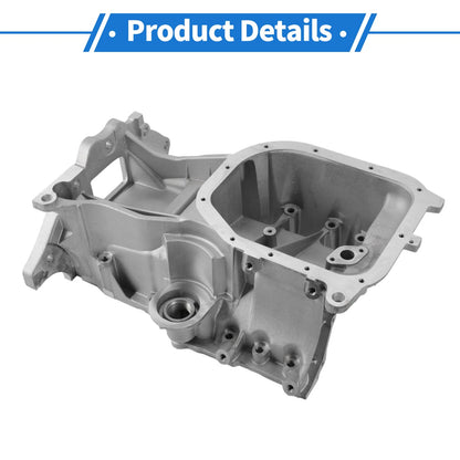 Engine Oil Pan for Toyota Yaris 2006-2019 Aluminum Silver Tone 1 x Piece