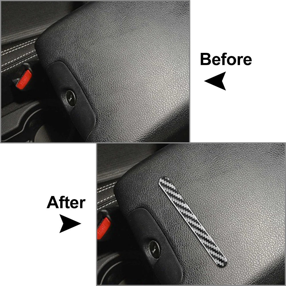 Handbrake Handle Armrest Box Keyhole Cover Trim for Jeep Wrangler (2007-2018)