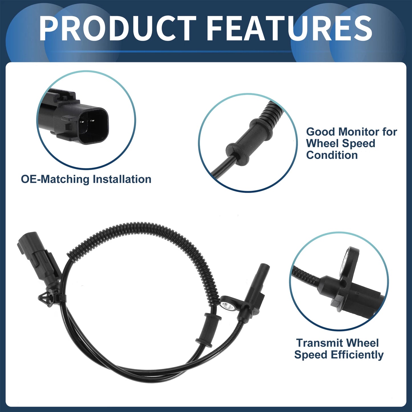 ABS Wheel Speed Sensor for Ford Mustang Rear (2015-2023)