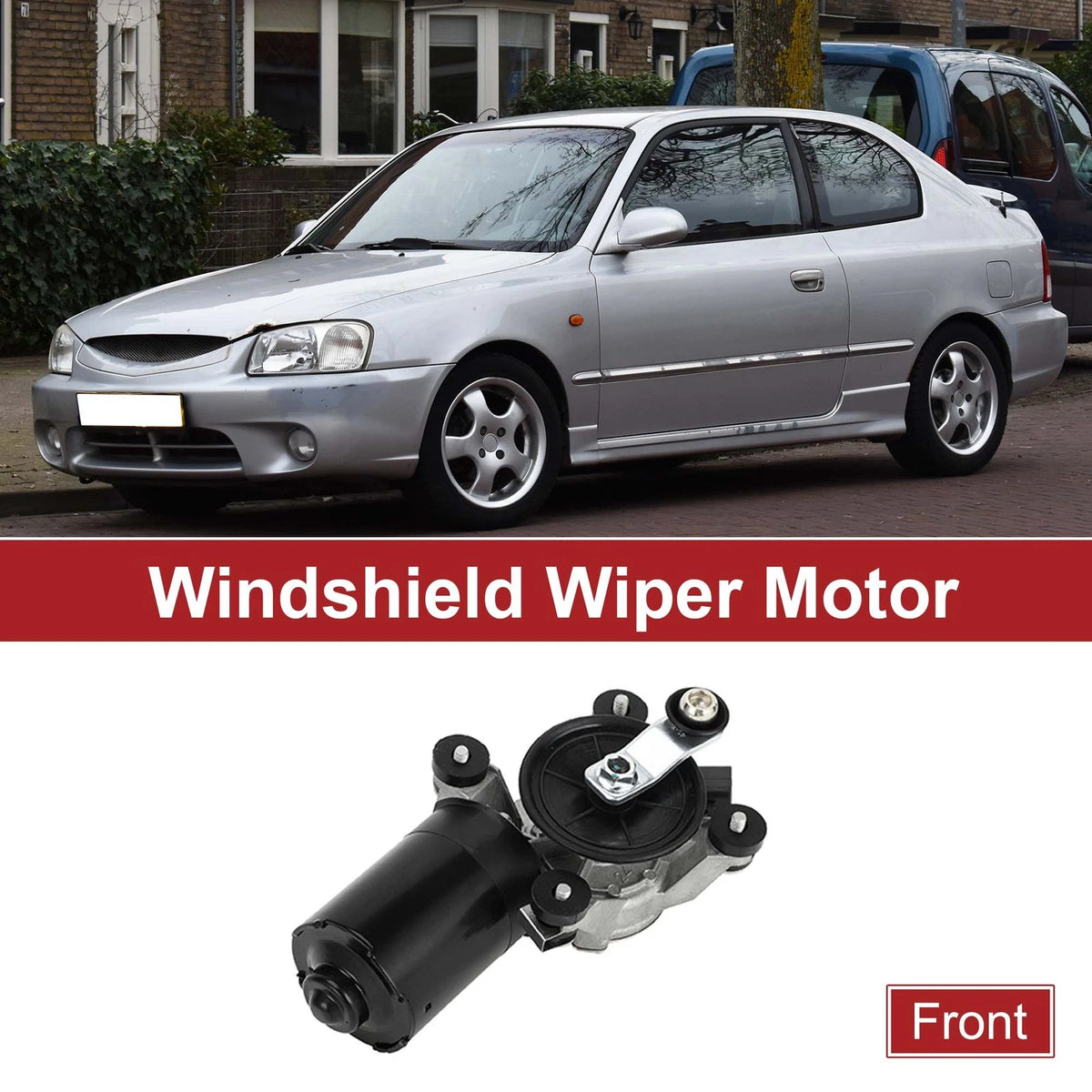 Windshield Wiper Motor for Hyundai Elantra 1996-2000 (2 x Motors)