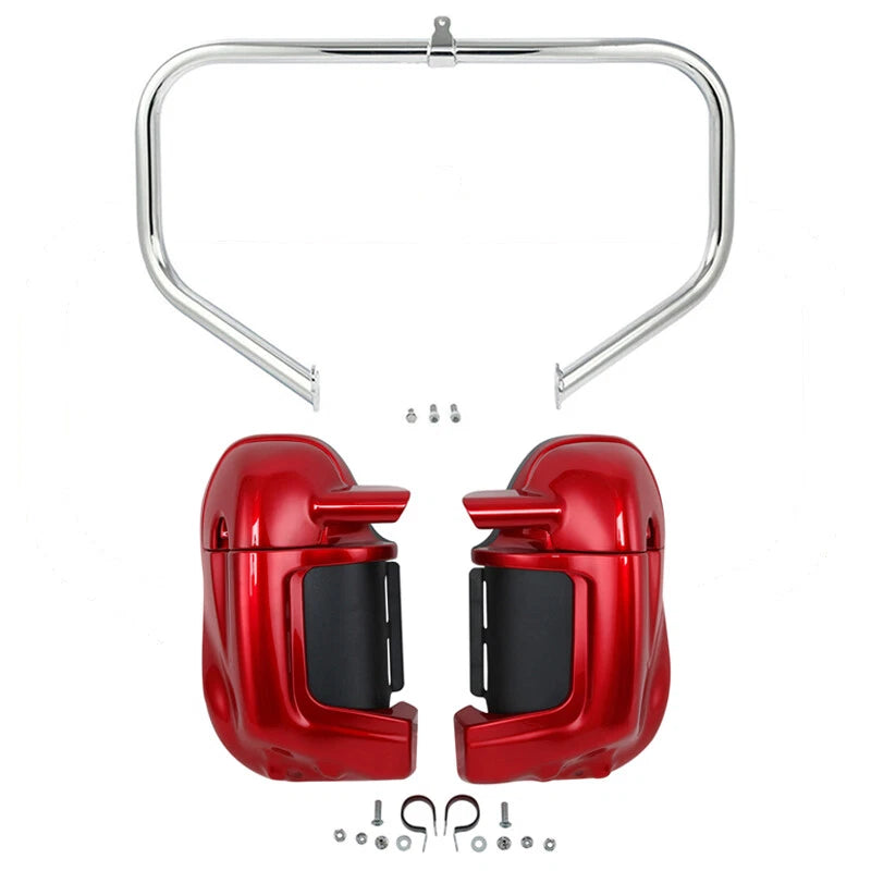 Lower Vented Fairings Engine Guard Crash Bar for Harley Road Glide (2009-2013)