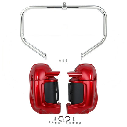 Lower Vented Fairings Engine Guard Crash Bar for Harley Road Glide (2009-2013)
