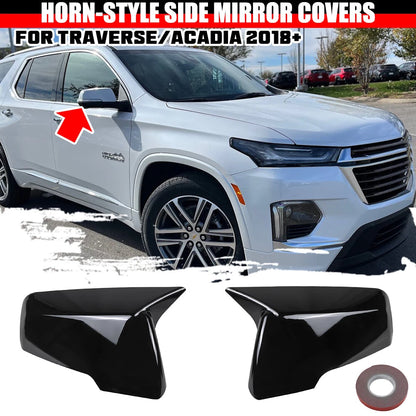 Side Mirror Cover with Turn Signal for Chevy Traverse/GMC Acadia (2018–2023)