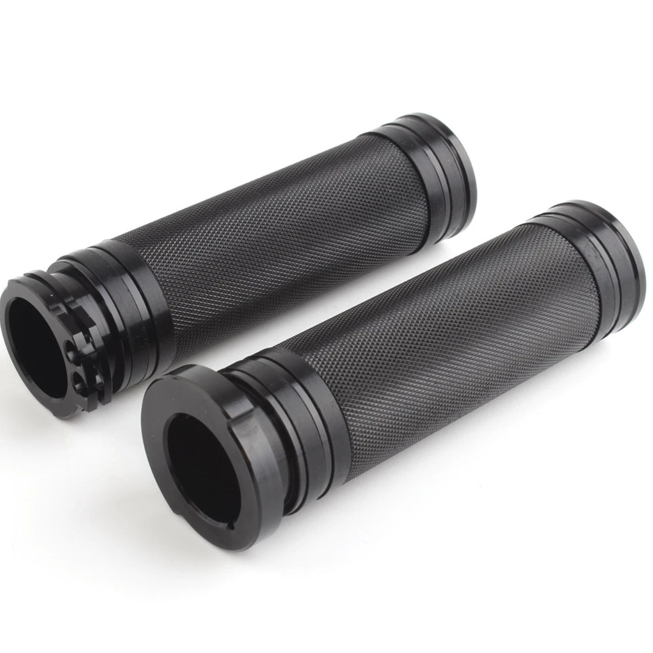 Chrome 1" 25mm CNC Hand Grips for Universal Motorcycle
