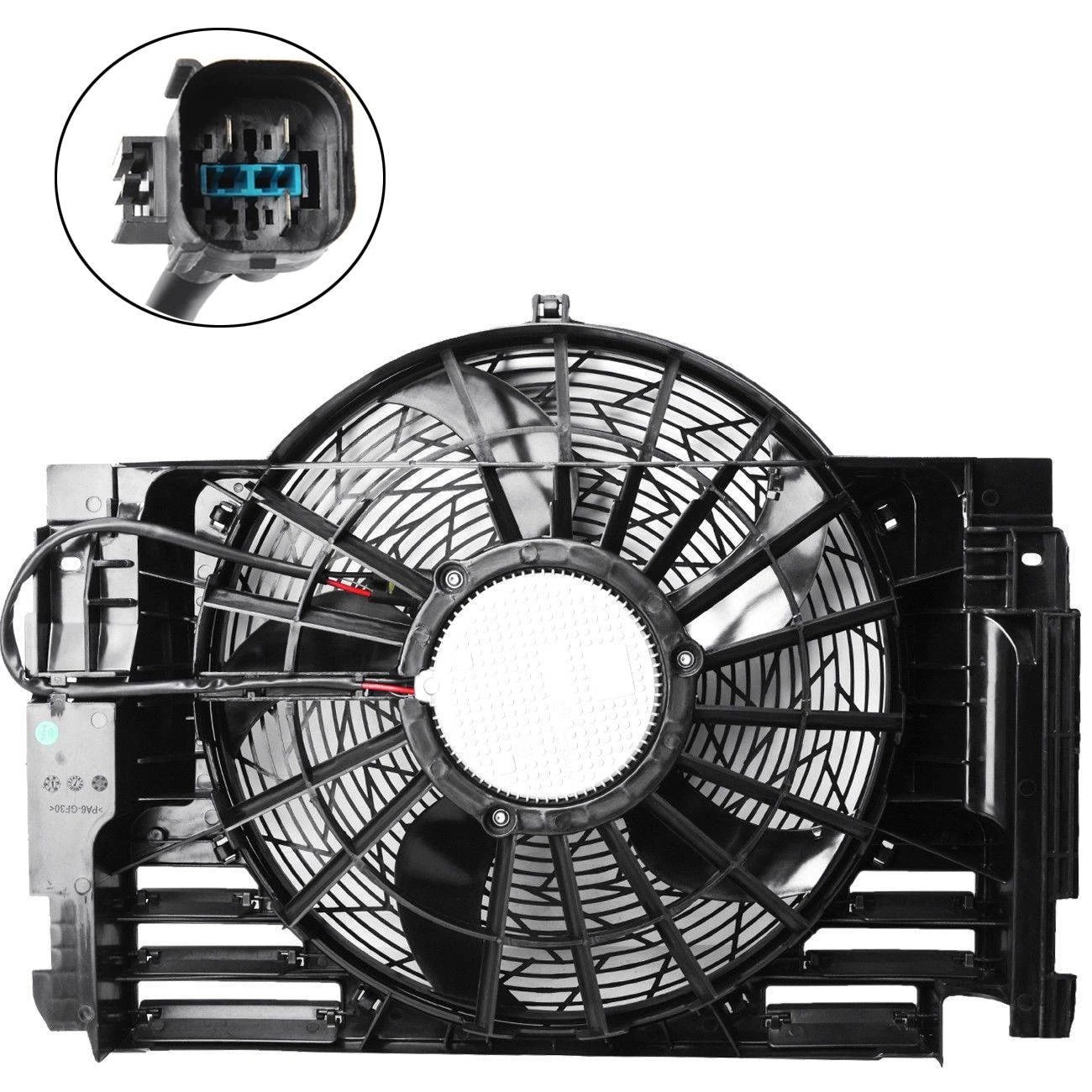 Radiator Thermo Fan for BMW E53 X5 2000-2006 5 Blades with Module & Motor