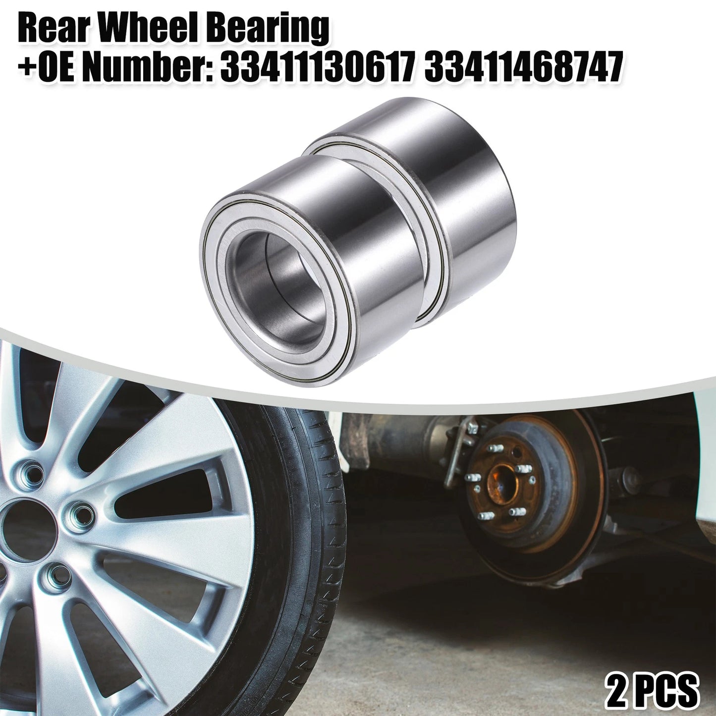 2 x Rear Wheel Bearings for BMW 128i (2008-2013)