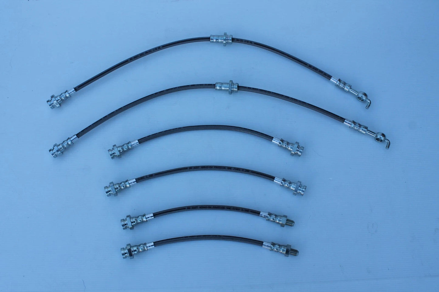 Braided Brake Hose Set (6) for Nissan 300ZX Z31 (1984-1990)
