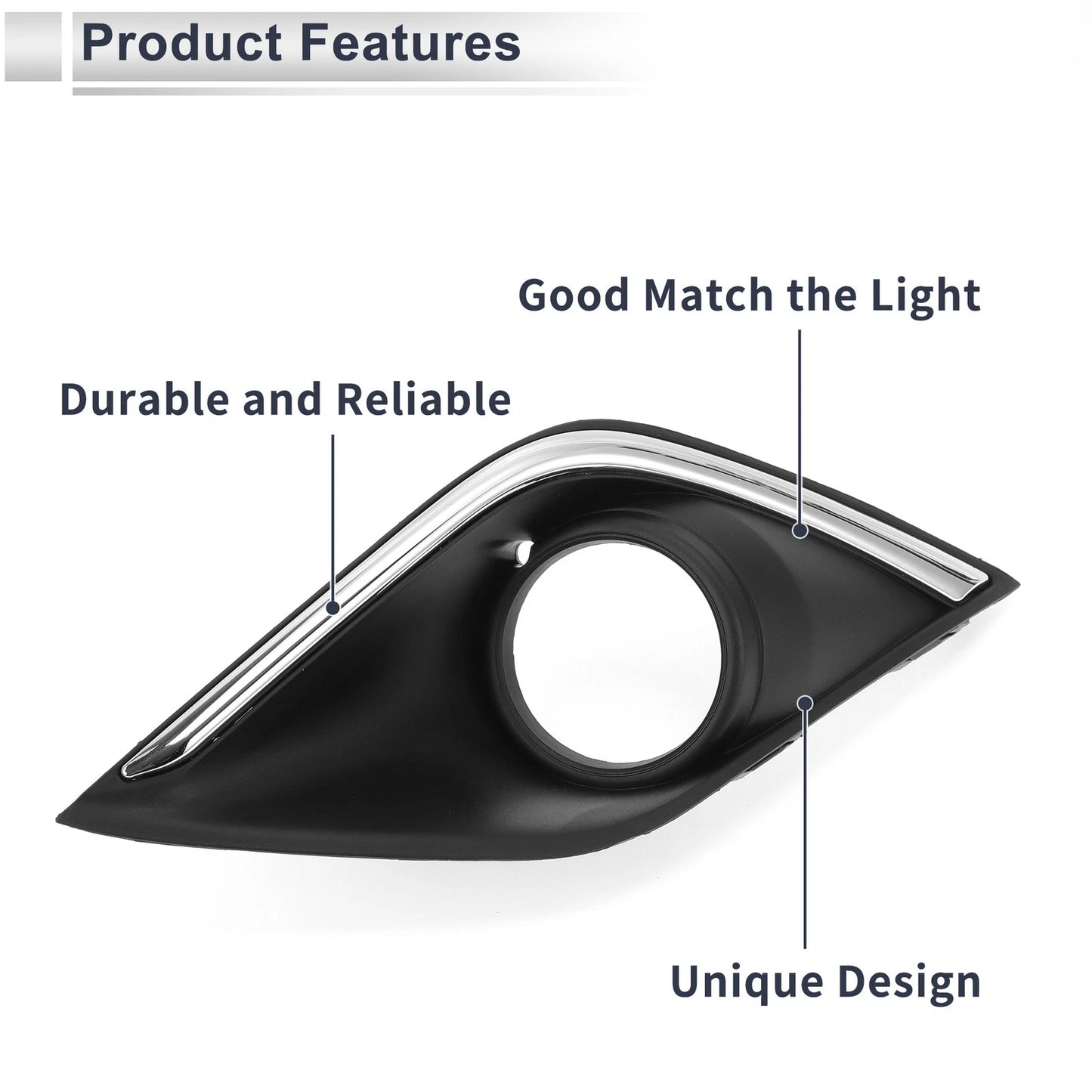 Front Left Fog Light Grill for Mitsubishi Outlander (2016-2019)