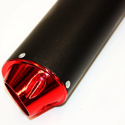 38mm RED Alloy Exhaust Muffler + Clamp for 125cc 140cc 150cc PIT PRO Dirt Bike