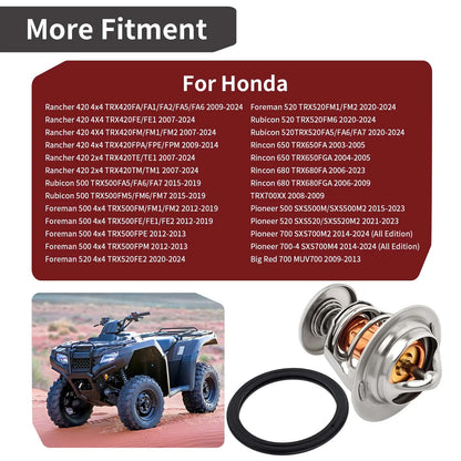 Thermostat w/ O-Ring for Honda Rancher 420 Foreman Rubicon 500 520 (2007–2017)