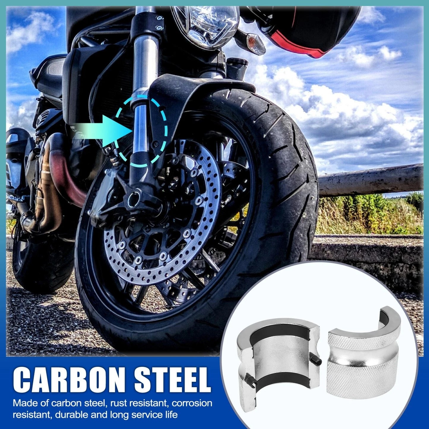 Adjustable Fork Seal Driver Tool 39mm-50mm for Motorcycle