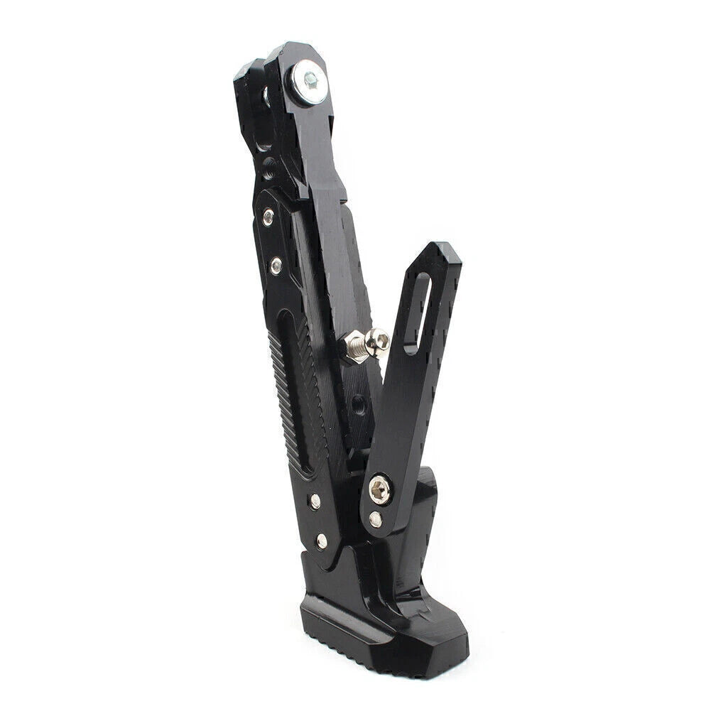 Stainless Steel Adjustable Kickstand for Motorcycles - Non-Slip Side Support