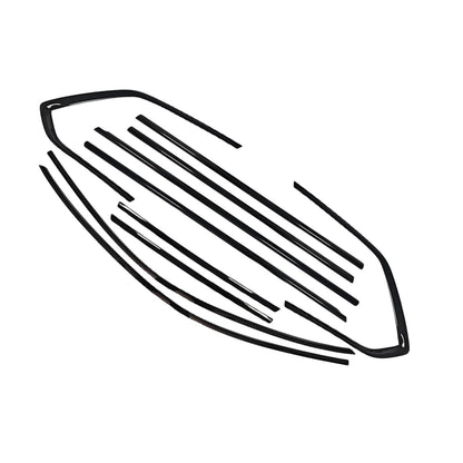 10 x Chrome Black Window Strip Trims for Volkswagen Touareg (2019-2024)