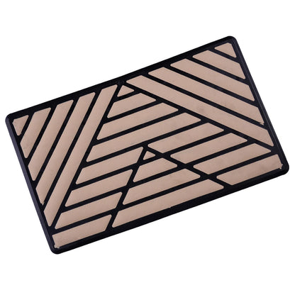 Car PC Floor Carpet Mat Patch Foot Heel Plate Pedal Pad for Universal Sk (N/A)