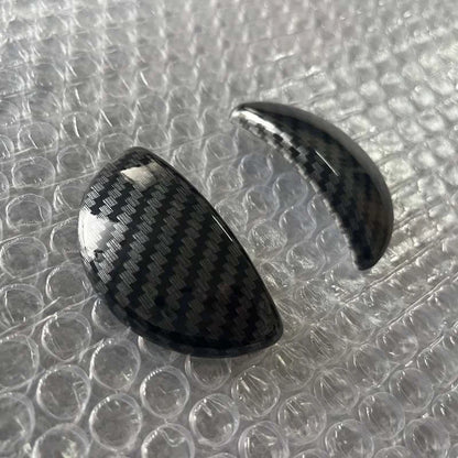 Pair Carbon Fiber Style Interior Door Pull Handle Cover Trim for Mini R53 R55 56