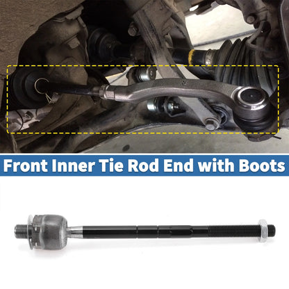 4 x Front Inner Tie Rod Ends with Boots for Ford Explorer, Ranger (2001-2010)