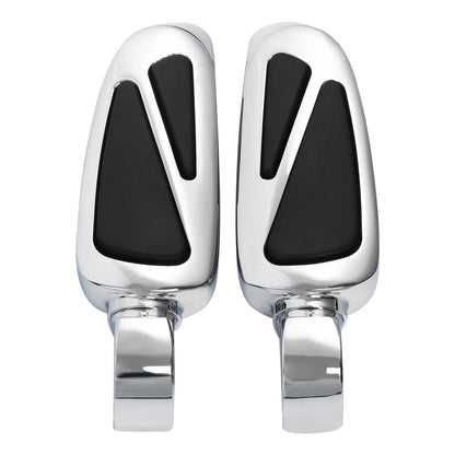 Chrome Rider Driver & Passenger Footpegs Bracket for Harley Low Rider (18-25)