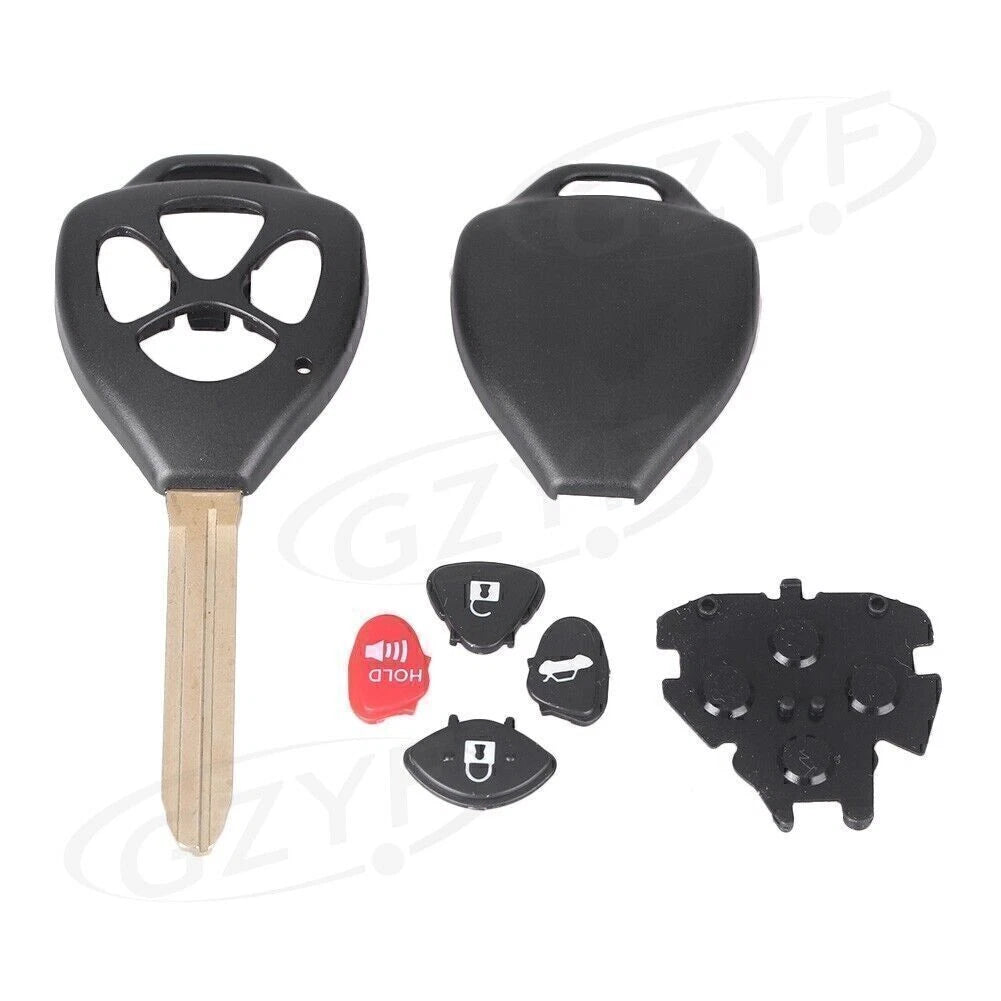 Remote Uncut Blank Key Fob Shell for Toyota Corolla Avalon (2003-2023)