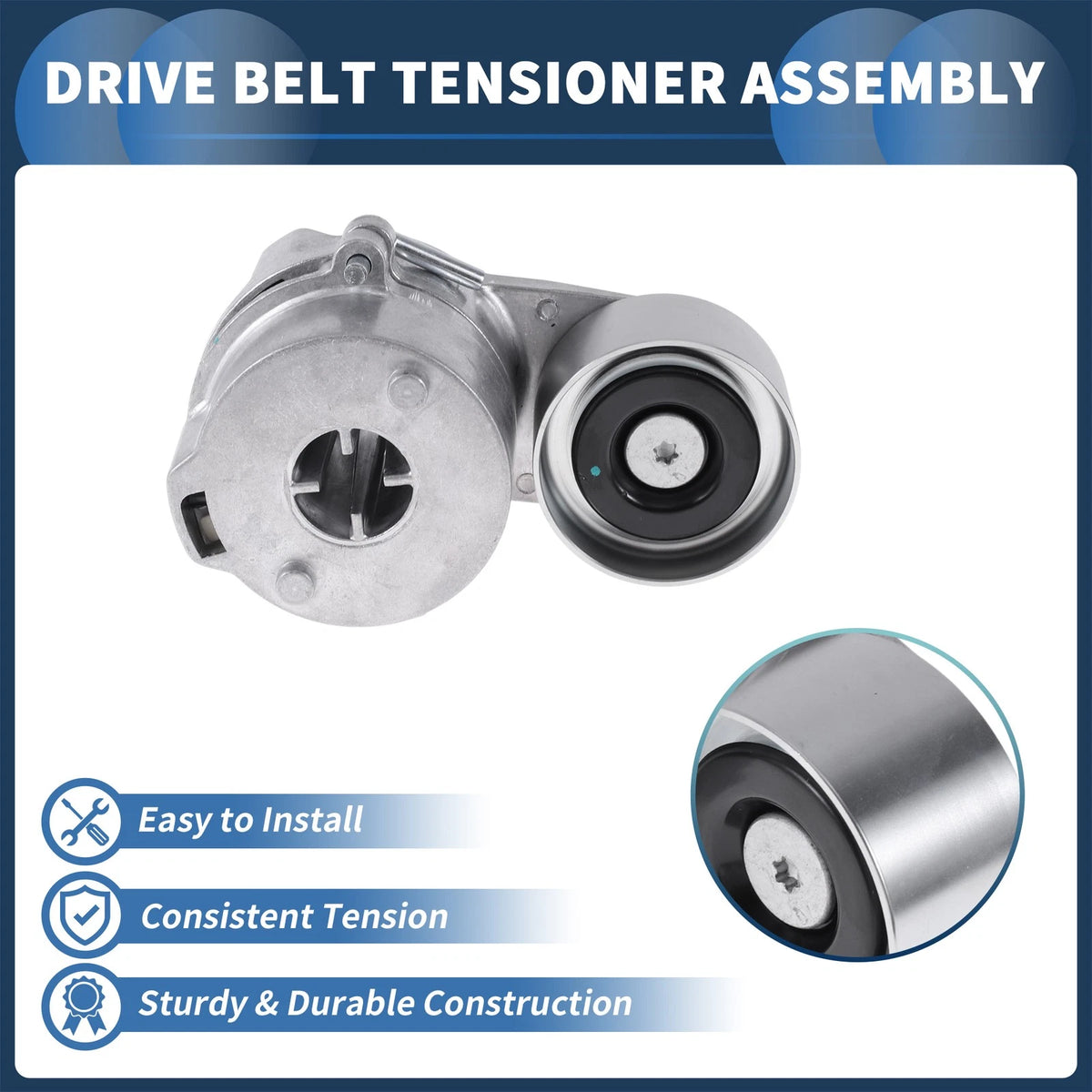 Belt Tensioner for Volvo D6D D7D EC210 EC240 EC290 (No.20554253) 1 Pc