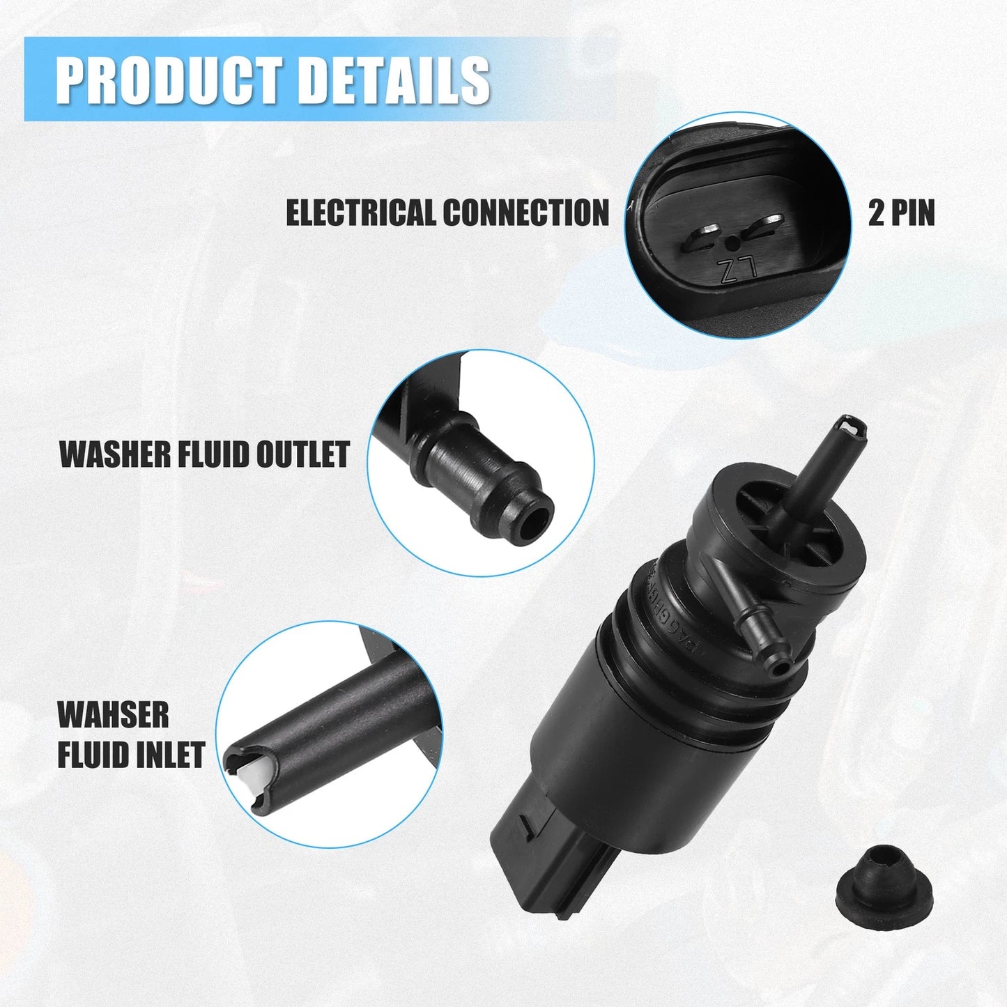 Windshield Washer Pump for BMW 528i (2011-2016)