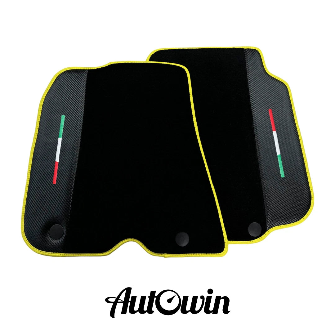 Black Car Mats for Ferrari 812 Superfast (2017-2023) - AutoWin Brand