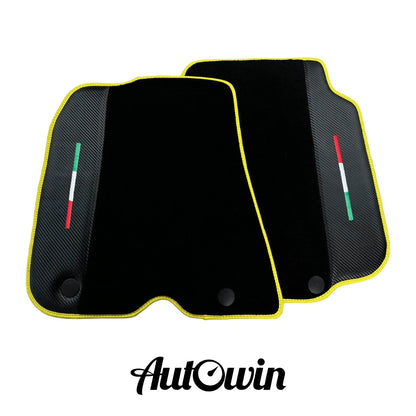 Black Car Mats for Ferrari 812 Superfast (2017-2023) - AutoWin Brand