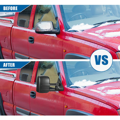 Pair Tow Mirrors for Chevy Silverado Avalanche Suburban GMC Cadillac
