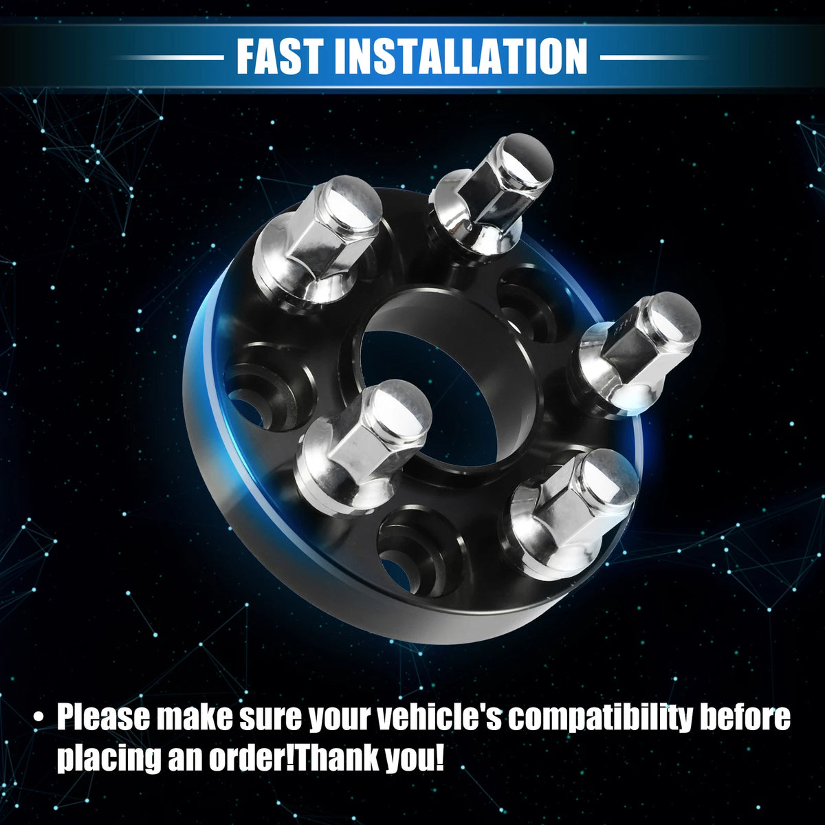 24 x Wheel Lug Nuts for Ford Expedition M14x2.0 Silver Tone (2003-2023)