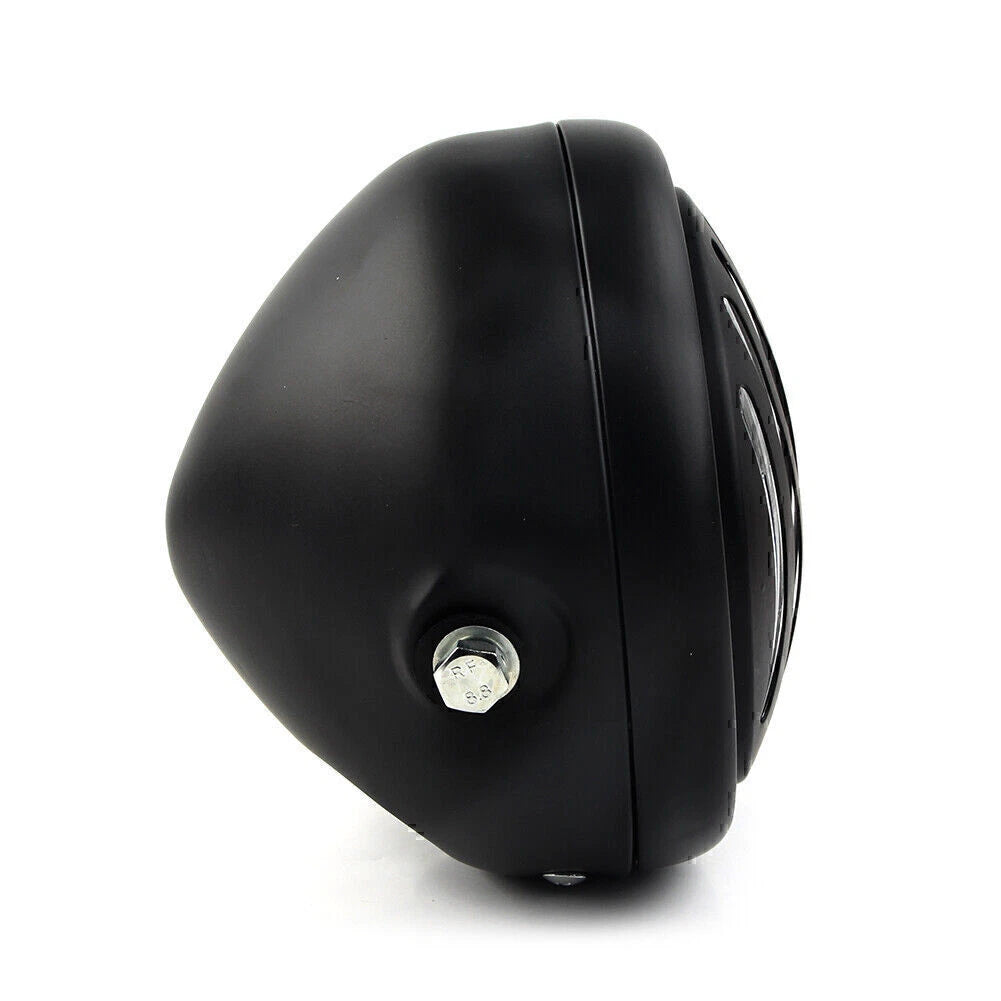 6.5" Black Motorcycle Grill Headlight for Harley Sportster