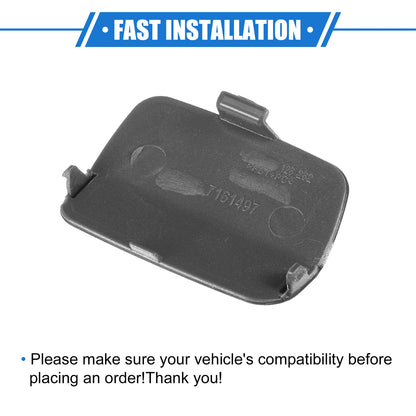 Tow Hook Eye Hole Cover for BMW 3-Series 2007-2010 Silver Tone Rear Right