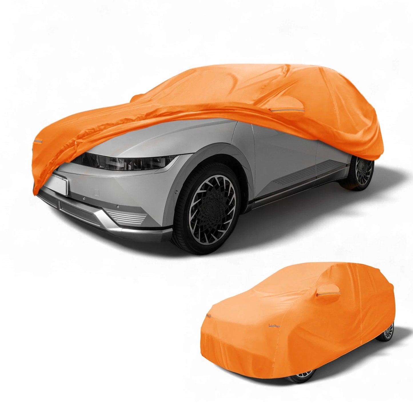 Waterproof All Weather Car Cover for Hyundai Ioniq 6 (2023) - Orange 210D-PU