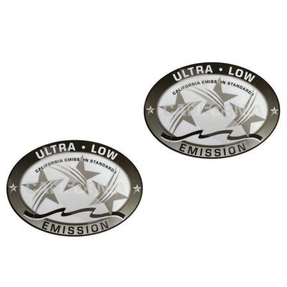 2PCS Ultra Low Emission Sticker Decal for Sea-Doo/Mercury/Honda - Gray