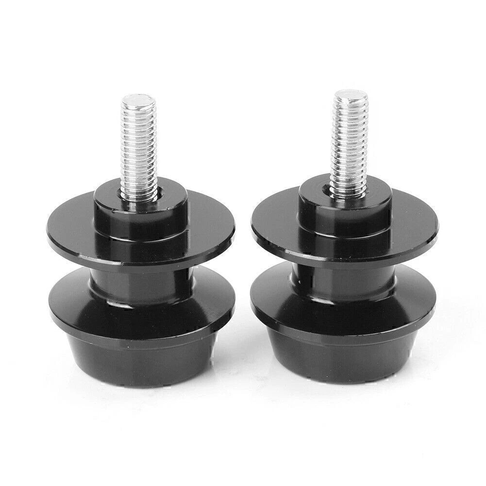6mm Swingarm Spools for Suzuki GSXR750 600 (1992-2019) Black