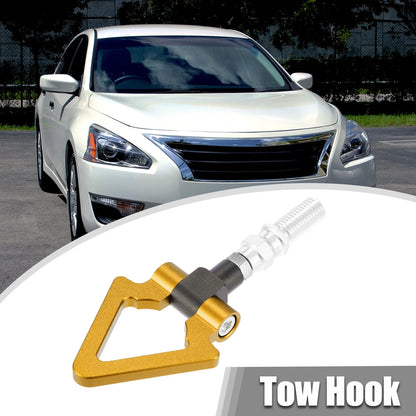 Gold Tone Triangle Front Bumper Tow Hook for Honda