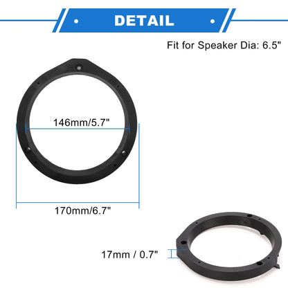 Speaker Spacer Ring for Honda Civic 6.5" Speakers 2 x Pcs